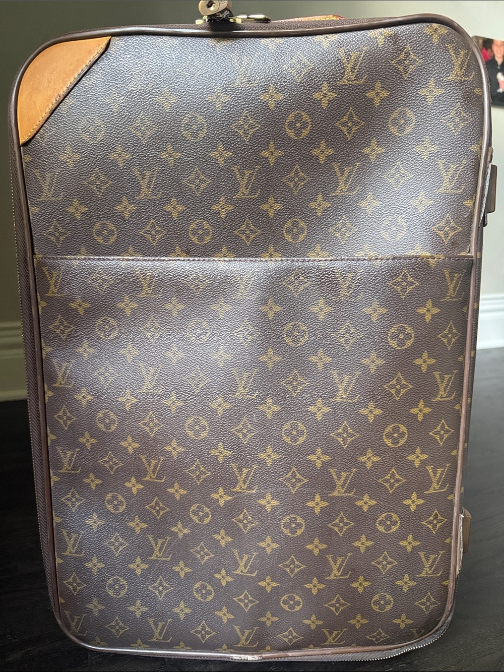 Louis Vuitton Monogram Rolling Travel Bag in Brown